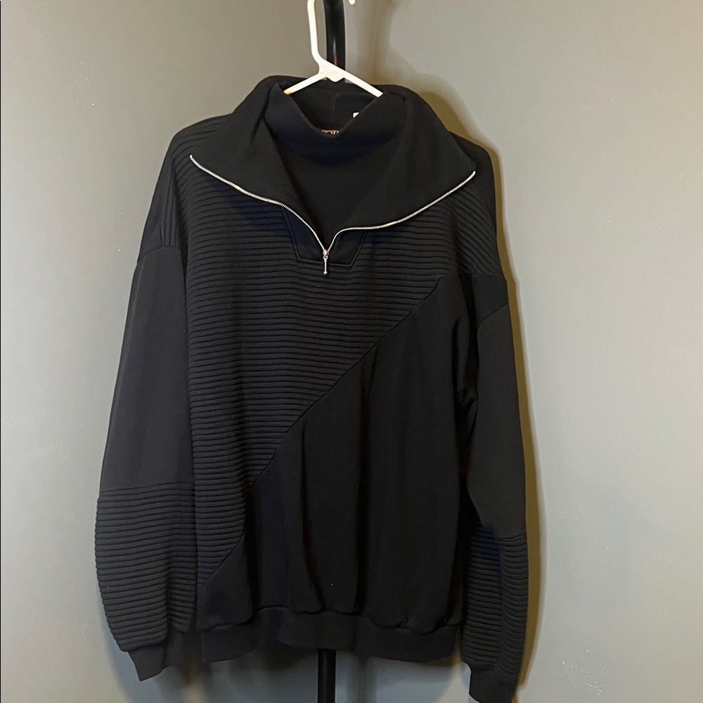 Cotlet Men's Vintage Black Turtleneck Sweater